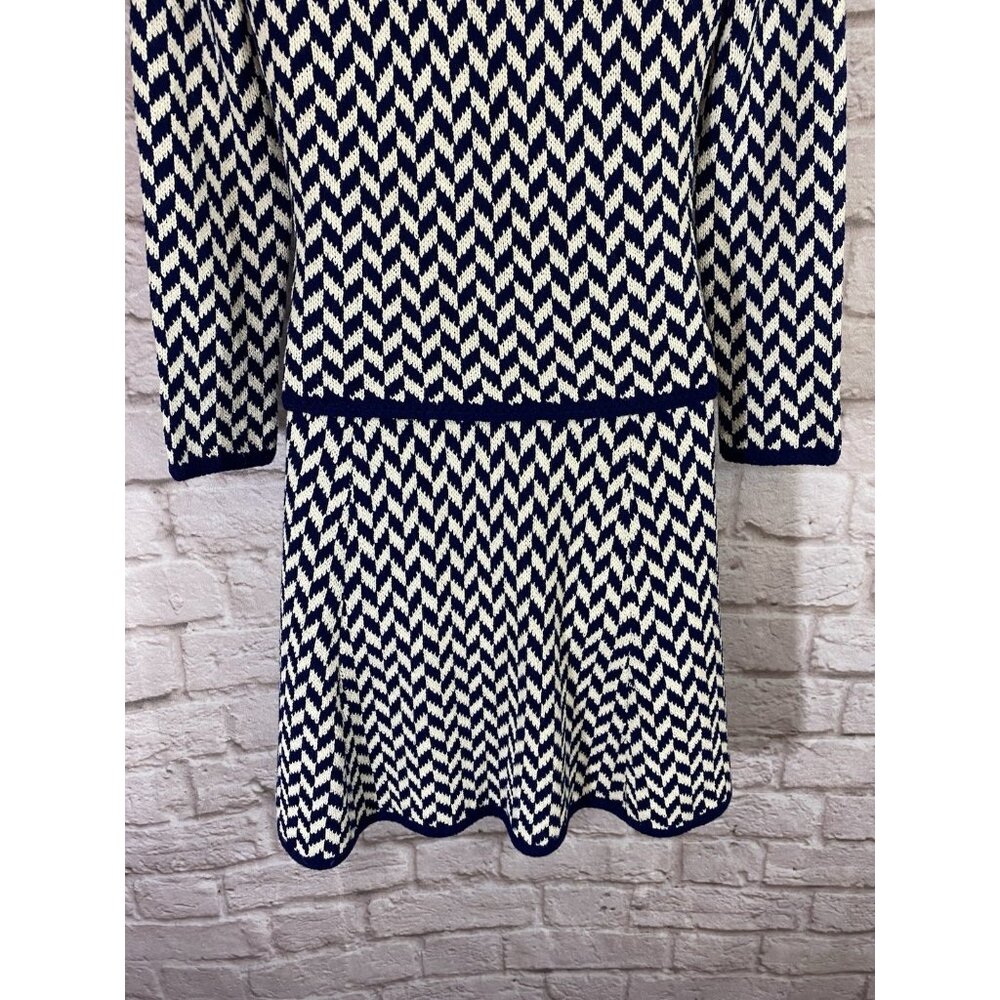 Vintage 1960s St. John Knits Sweater Jacket Dress 2-Piece Outfit Small/Medium - Picture 10 of 16